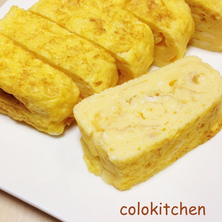 白だしで作るだし巻き卵 レシピ 作り方 By Colokitchen 楽天レシピ